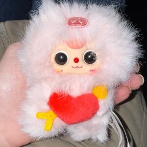 Baby Three BB3 Cupid Vinyl Plush Pendant - Pig w/ Fangs